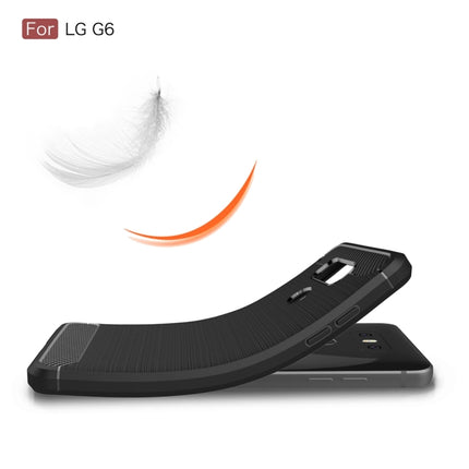 For LG G6 Brushed Carbon Fiber Texture Shockproof TPU Protective Cover Case, For LG G6, For G6
