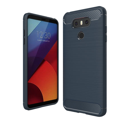 For LG G6 Brushed Carbon Fiber Texture Shockproof TPU Protective Cover Case, For LG G6, For G6