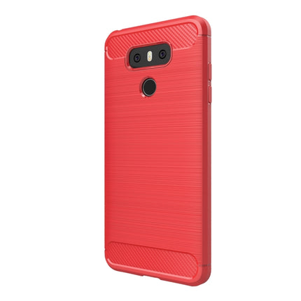 For LG G6 Brushed Carbon Fiber Texture Shockproof TPU Protective Cover Case, For LG G6, For G6