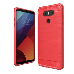 For LG G6 Brushed Carbon Fiber Texture Shockproof TPU Protective Cover Case, For G6, For LG G6