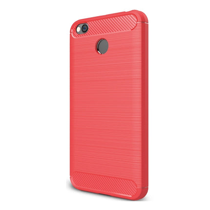 For Xiaomi  Redmi 4X  Brushed Carbon Fiber Texture Shockproof TPU Protective Cover Case , For Redmi 4X