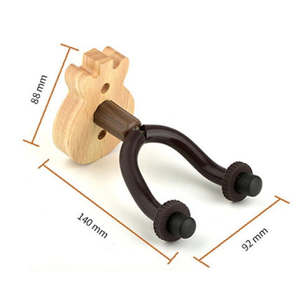 Deep Wood Grain Guitar Ukulele Wood Wall Hook, MI0013A, MI0013B