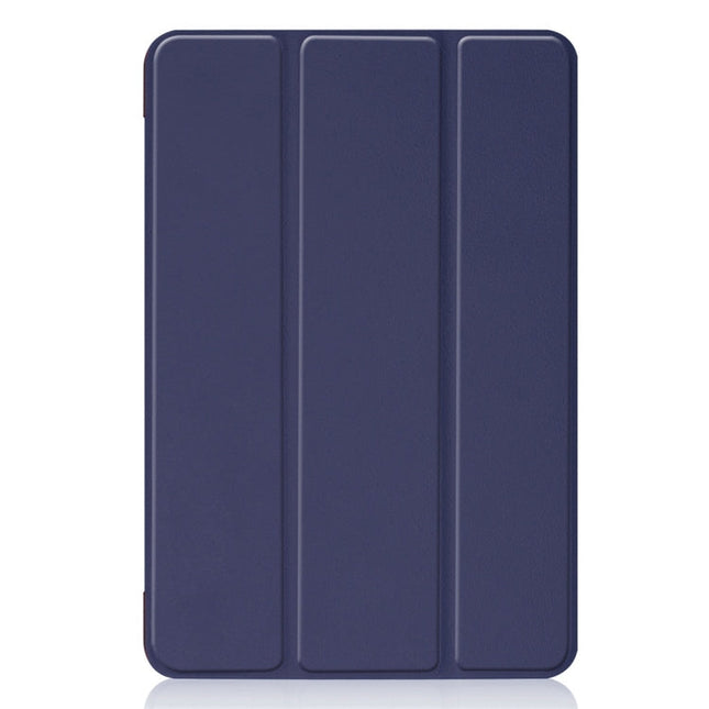Custer Texture Horizontal Flip Smart PU Leather Case for iPad Mini 4 / Mini 5, with Sleep / Wake-up Function & Three-folding Holder, For iPad Mini 4 / Mini 5