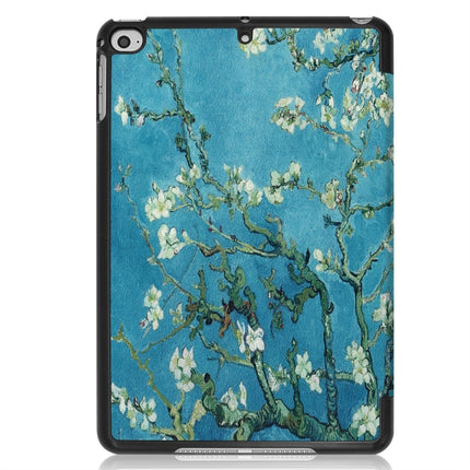 Graffiti Pattern Custer Texture Horizontal Flip PU Leather Case for iPad Mini 2019 / Mini 4 , with Three-folding Holder & Sleep / Wake-up Function, For iPad Mini 2019 / Mini 4