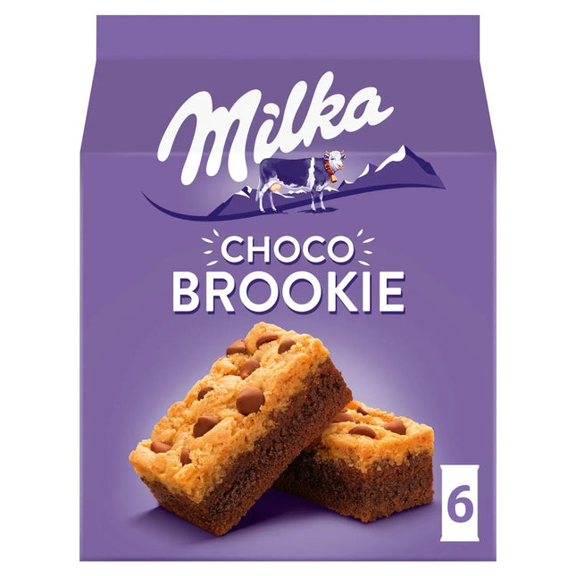 Milka Choco Brookie carton containing 6 individual bars - VAT FREE