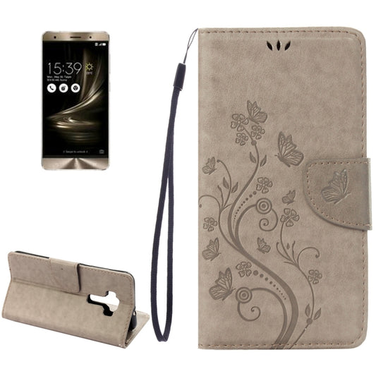 For Asus ZenFone 3 / ZE552KL Pressed Flowers Pattern Leather Case with Holder & Card Slots & Wallet, For ZenFone 3 ZE552KL