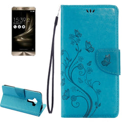 For Asus ZenFone 3 / ZE552KL Pressed Flowers Pattern Leather Case with Holder & Card Slots & Wallet, For ZenFone 3 ZE552KL