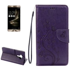 For Asus ZenFone 3 / ZE552KL Pressed Flowers Pattern Leather Case with Holder & Card Slots & Wallet, For ZenFone 3 ZE552KL