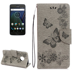 For Motorola Moto G5 Plus Pressed Flowers Butterfly Pattern Horizontal Flip Leather Case with Holder & Card Slots & Wallet, For Moto G5 Plus