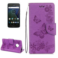 For Motorola Moto G5 Plus Pressed Flowers Butterfly Pattern Horizontal Flip Leather Case with Holder & Card Slots & Wallet, For Moto G5 Plus