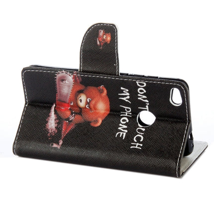 For Huawei  P8 Lite (2017) & Honor 8 Lite Green Tree in Bloom Pattern Horizontal Flip Leather Case with Holder & Card Slots & Wallet