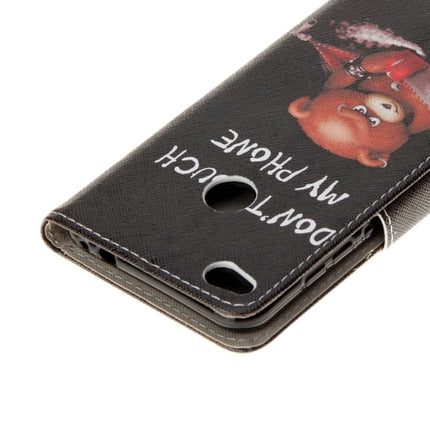 For Huawei  P8 Lite (2017) & Honor 8 Lite Green Tree in Bloom Pattern Horizontal Flip Leather Case with Holder & Card Slots & Wallet