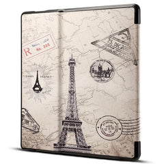 Dibase for Amazon Kindle Oasis 2017 7 inch Print Horizontal Flip PU Leather Protective Case