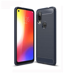 Brushed Texture Carbon Fiber TPU Case for Motorola P40, For Motorola P40