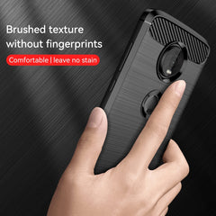 Brushed Texture Carbon Fiber TPU Case for Motorola Moto Z4 Play, For Motorola Moto Z4 Play