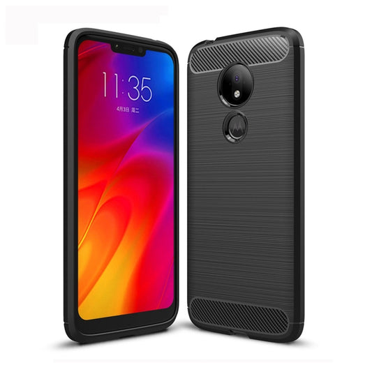 Brushed Texture Carbon Fiber TPU Case for Motorola Moto G7 Power EU Version, For Motorola Moto G7 Power