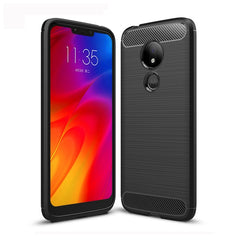 Brushed Texture Carbon Fiber TPU Case for Motorola Moto G7 Power EU Version, For Motorola Moto G7 Power