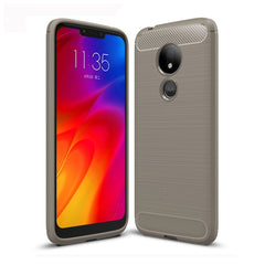 Brushed Texture Carbon Fiber TPU Case for Motorola Moto G7 Power EU Version, For Motorola Moto G7 Power