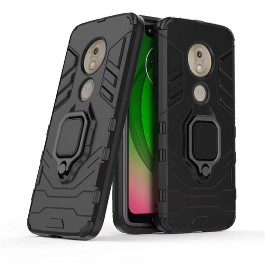 PC + TPU Shockproof Protective Case for Motorola Moto G7 Play, with Magnetic Ring Holder, For Motorola Moto G7 Play