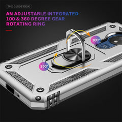 Armor Shockproof TPU + PC Protective Case for Motorola Moto G7 Power, with 360 Degree Rotation Holder, For Motorola Moto G7 Power