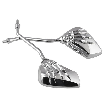 MB-MR011 Motorcycle Modified Universal ABS Skeleton Hand Rear View Mirror Set, Universal Skeleton Hand