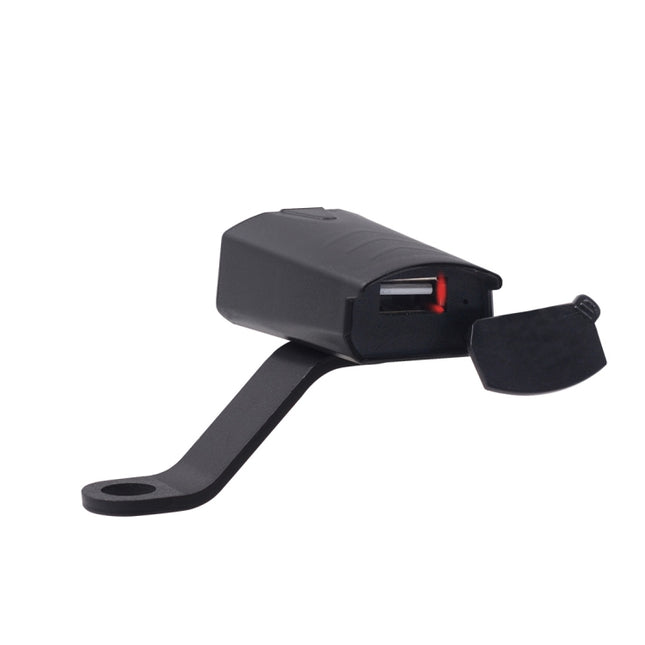 Motorcycle Waterproof DC 8-32V 5V / 1.2A Rearview Mirror USB Phone Charger Adapter, with Indicator Light, 1 USB Port
