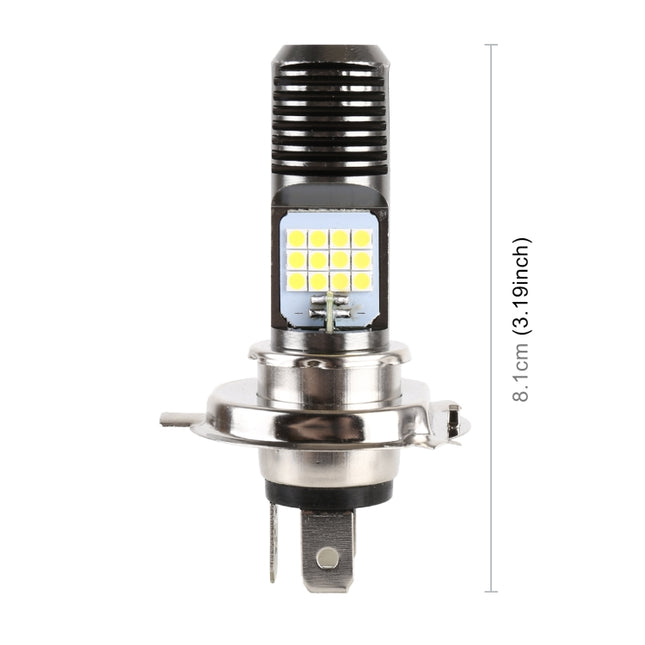 H4 DC12V / 7.4W Motorcycle LED Headlight with 24LEDs SMD-3030 Lamp Beads