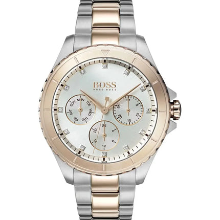Hugo Boss Women's 1502446 Praise Two-Tone Stainless Steel Watch with Rose Gold Accents
