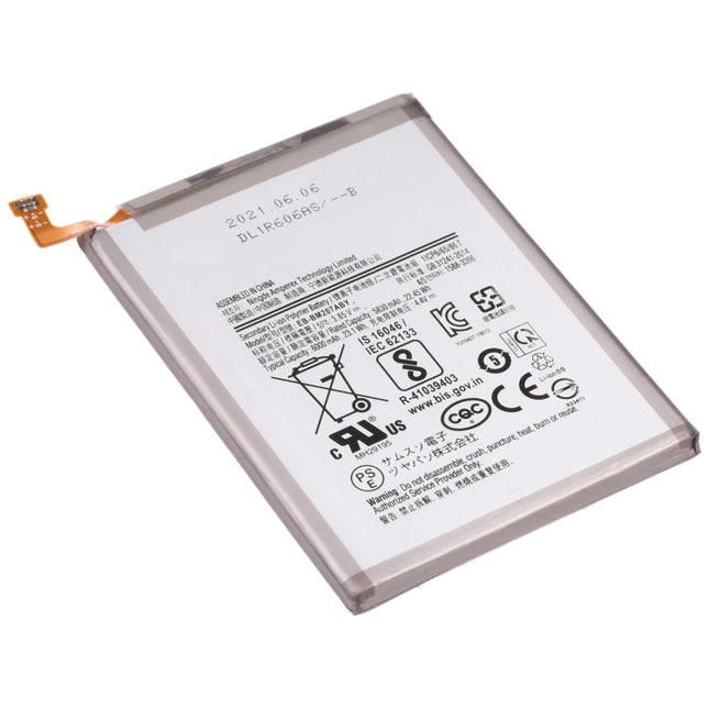 Original 6000mAh EB-BM207ABY Li-ion Battery Replacement for Samsung Galaxy M30s SM-M307/M21 SM-M215/M31 SM-M315, For Samsung Galaxy M30s
