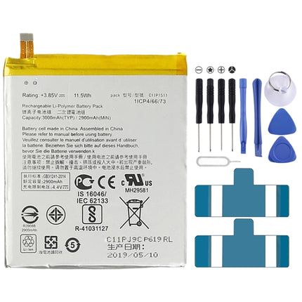 2900mAh C11P1511 for Asus ZenFone 3 ZE552KL Li-Polymer Battery, For Asus ZenFone 3 ZE552KL