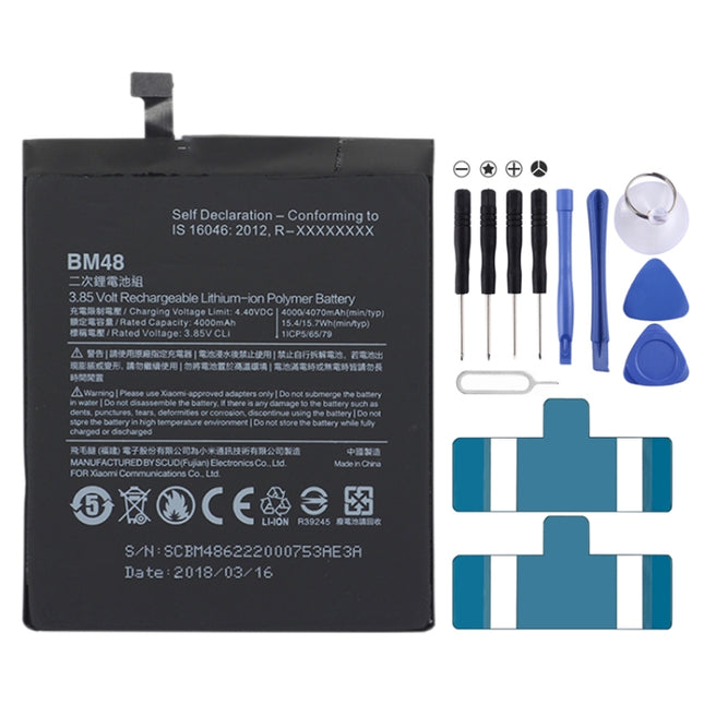 BM48 4000mAh for Xiaomi Note 2 Li-Polymer Battery, For Xiaomi Note 2