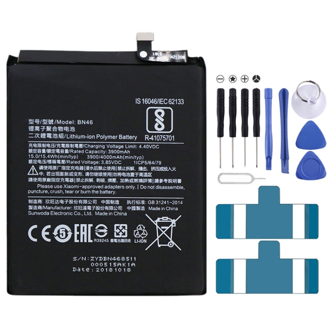 BN46 3900mAh Li-Polymer Battery for Xiaomi Redmi 7 / Redmi Note 6 / Redmi Note 8 / Redmi Note 8T, For Xiaomi Redmi 7