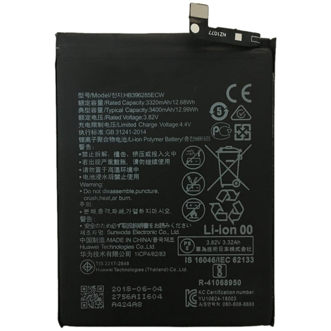 HB396285ECW Li-ion Polymer Battery for Huawei P20 / Honor 10 / Nova Lite 3, For Honor 10