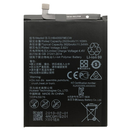 HB405979ECW Li-ion Polymer Battery for Huawei Nova / Enjoy 6S / Honor 6C / Y5 2017 / P9 Lite, For Nova