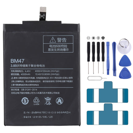 4000mAh BM47 for Xiaomi Redmi 3 Li-Polymer Battery, For Redmi 3