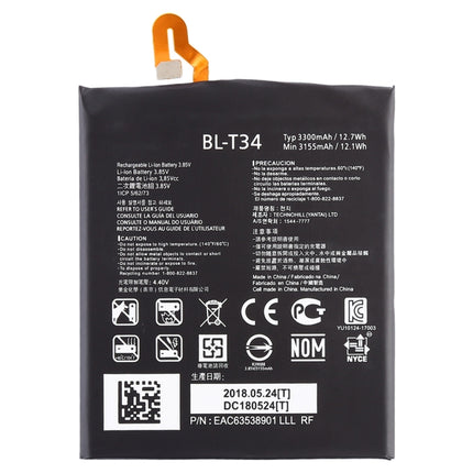 3300mAh BL-T34 for LG V30 Li-Polymer Battery, V30