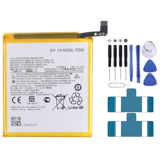 For Motorola Moto G8 / Moto G8 Play XT2045-1/XT2015/XT2015-2 4000mAh Replacement Li-Polymer Battery KG40, For Motorola Moto G8