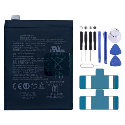 4320mAh BLP761 for OnePlus 8 Li-ion Polymer Battery, For OnePlus 8