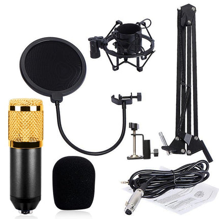 BM-800 Network K-Song Dedicated High-end Metal Shock Mount Microphone Set, BM800 Kit Black, BM800 Kit Pink, BM800 Kit Blue