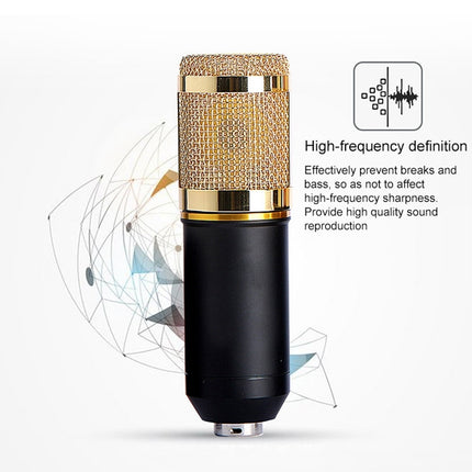BM-800 Network K-Song Dedicated High-end Metal Shock Mount Microphone Set, BM800 Kit Blue, BM800 Kit Black, BM800 Kit Pink