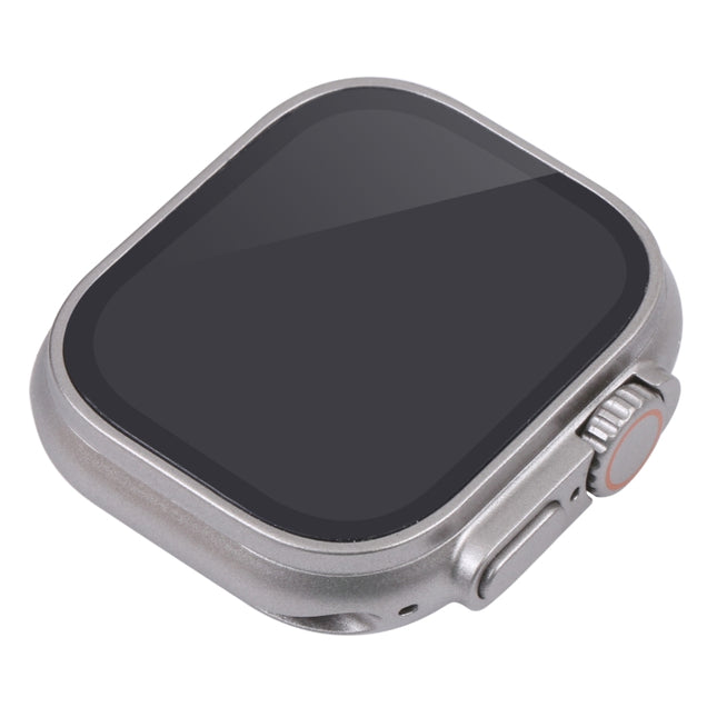 For Apple Watch Ultra 49mm Black Screen Non-Working Fake Dummy Display Model, For Photographing Watch-strap, No Watchband, 49mm Black Screen,No Watchband (Silver)