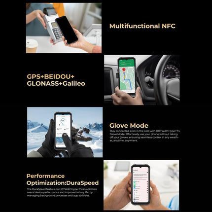 HOTWAV Hyper 7 Rugged Phone, 8GB+256GB, 10800mAh, 6.6 inch Android 14 MediaTek Dimensity 7050 5G, Network: 5G, OTG, NFC