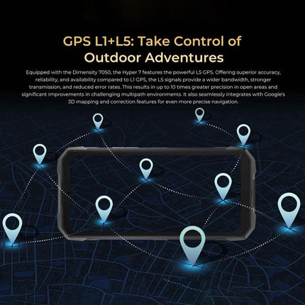 HOTWAV Hyper 7 Rugged Phone, 8GB+256GB, 10800mAh, 6.6 inch Android 14 MediaTek Dimensity 7050 5G, Network: 5G, OTG, NFC