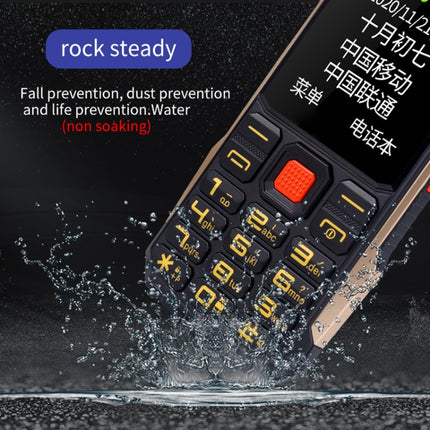 Waterproof Shockproof Dustproof, 4800mAh Battery, 2.4 inch, 21 Keys, Bluetooth, LED Flashlight, FM, SOS, Dual SIM, Network: 2G
