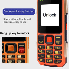 Waterproof Shockproof Dustproof, 4800mAh Battery, 2.4 inch, 21 Keys, Bluetooth, LED Flashlight, FM, SOS, Dual SIM, Network: 2G