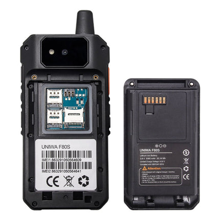 Waterproof Dustproof Shockproof, 5300mAh Battery, 2.4 inch Android 10 Spreadtrum SL8541E Quad Core up to 1.4GHz, Network: 4G, Dual SIM, PoC, SOS, F80S