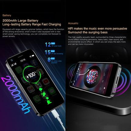 SOYES XS12 Pro, 4GB+64GB 3.0 inch Android 10.0 MTK6750 Octa Core, Bluetooth, WiFi, FM, OTG, Network: 4G, Dual SIM, Support Google Play, 4GB+64GB