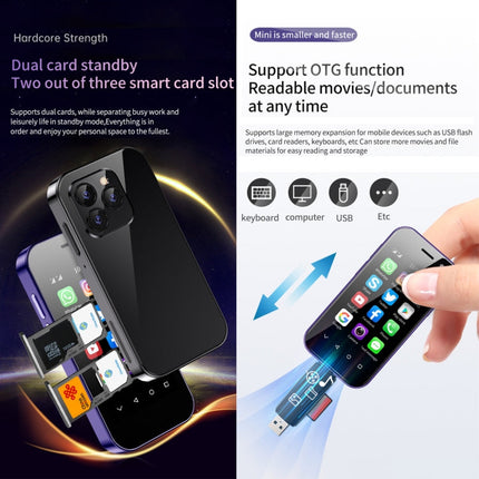 Face Recognition, 3.0 inch Android 9.0 MTK6739CW Quad Core up to 1.28GHz, OTG, Network: 4G, Dual SIM, Support Google Play, 2GB+16GB