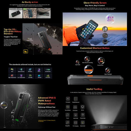 Blackview BV4800 SE Rugged Phone, 4GB+64GB, 6.56 inch Android 15 UMS9320E T615 Octa Core, Network: 4G, OTG, NFC, BV4800 SE 4GB+64GB