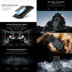 DOOGEE Fire 6 Power Rugged Phone, 8GB+256GB, 6.56 inch Android 14 Spreadtrum T606 Octa Core, Network: 4G, OTG, NFC